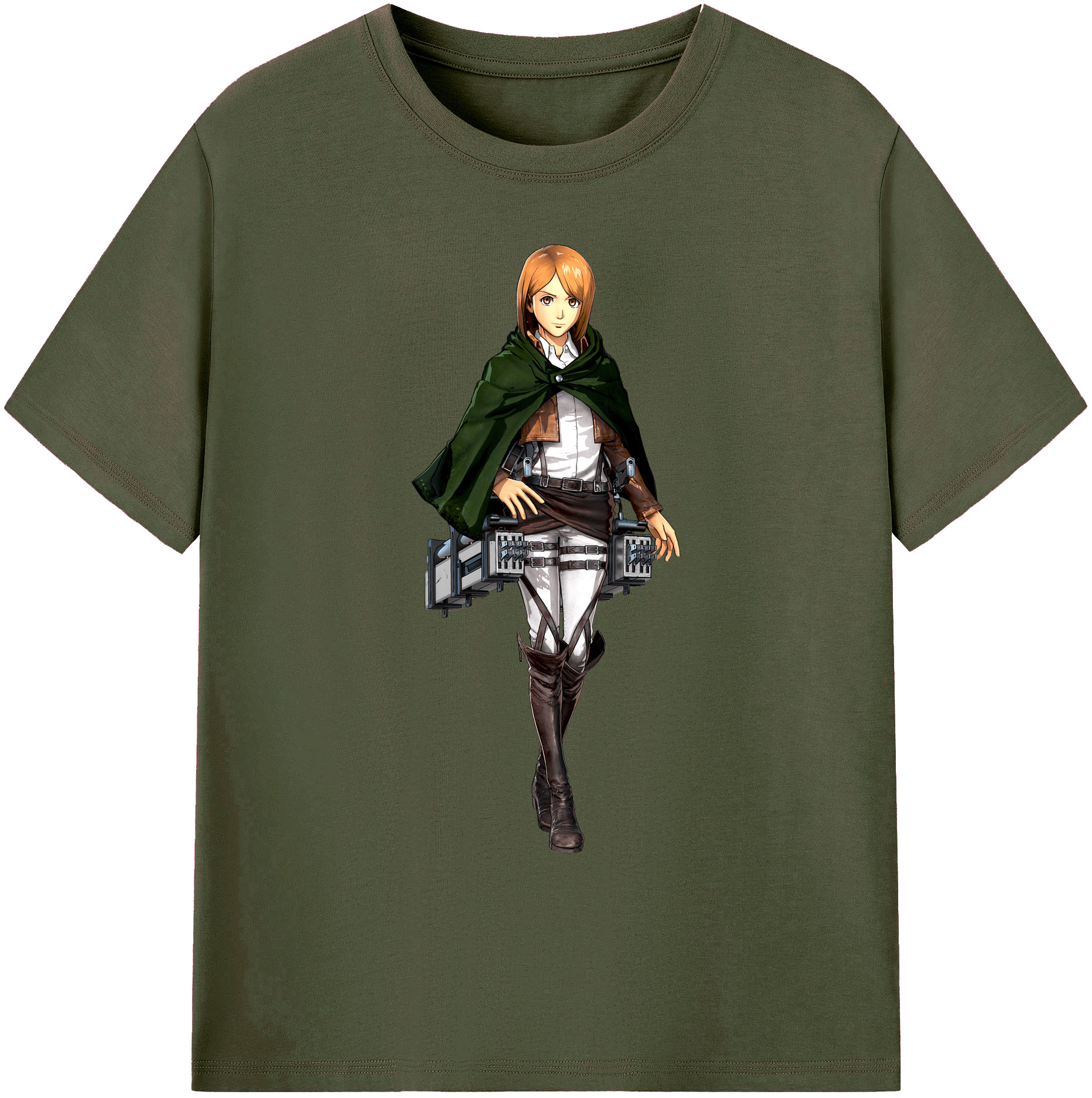 （画像用） 進撃の巨人 ペトラ·ラル Attack on Titan Petra Rall 綿100％ メンズ半袖Tシャツ｜肌触りやわらか＆通気性